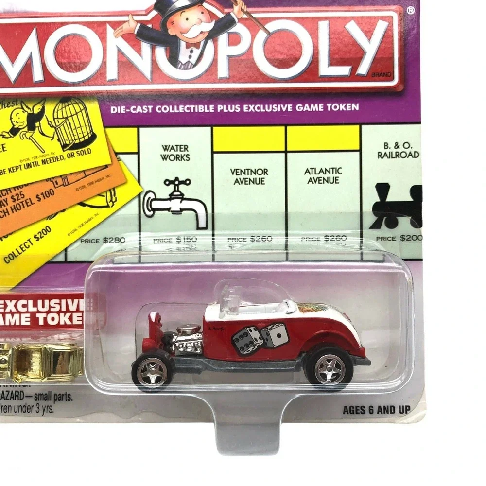 Johnny Lightning‎ Monopoly Dice/Money 1932 '32 Ford Hi Boy Street Rod Car 1/64